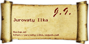 Jurovaty Ilka névjegykártya